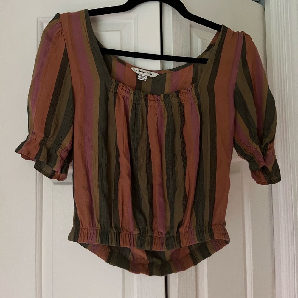 American Eagle boho short sleeve top (XS)